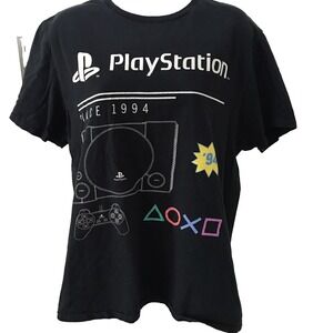 PlayStation Men's Graphic T-Shirt  L Black‎